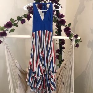 Backless halter dress